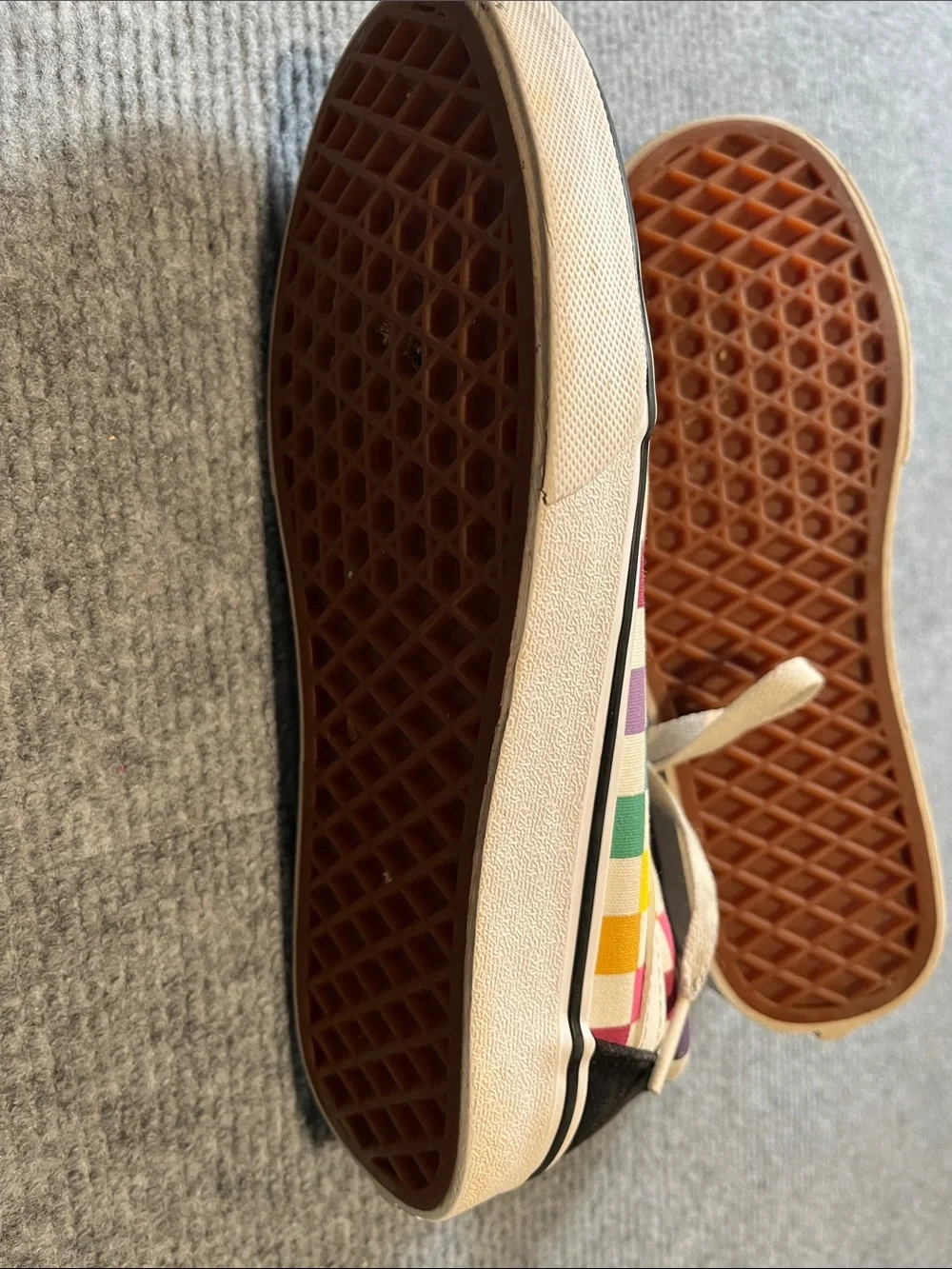 Vans Black & Multicolor Checkerboard Low Top Sneakers